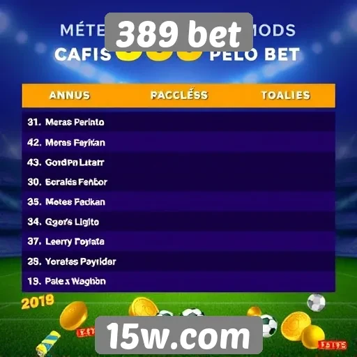 Metodos de pagamento oferecidos pelo 389 bet